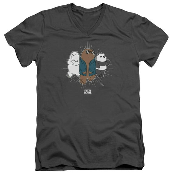 We Bare Bears - Jacket - Slim Fit V Neck Shirt - XX-Large