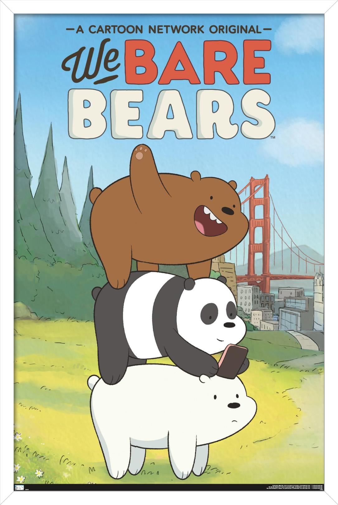 We Bare Bears - Key Art Wall Poster, 22.375" x 34", Framed
