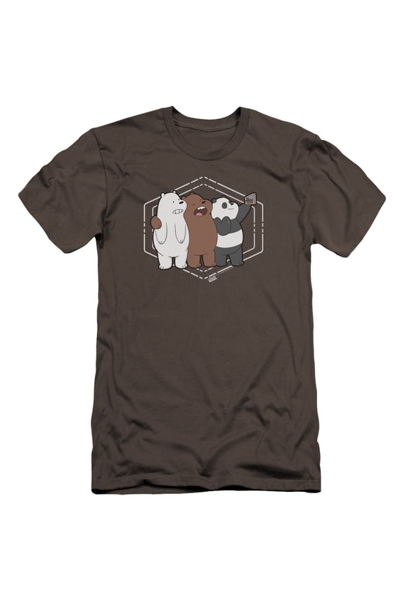 We Bare Bears - Selfie - Premium Slim Fit Short Sleeve Shirt - XX-Large