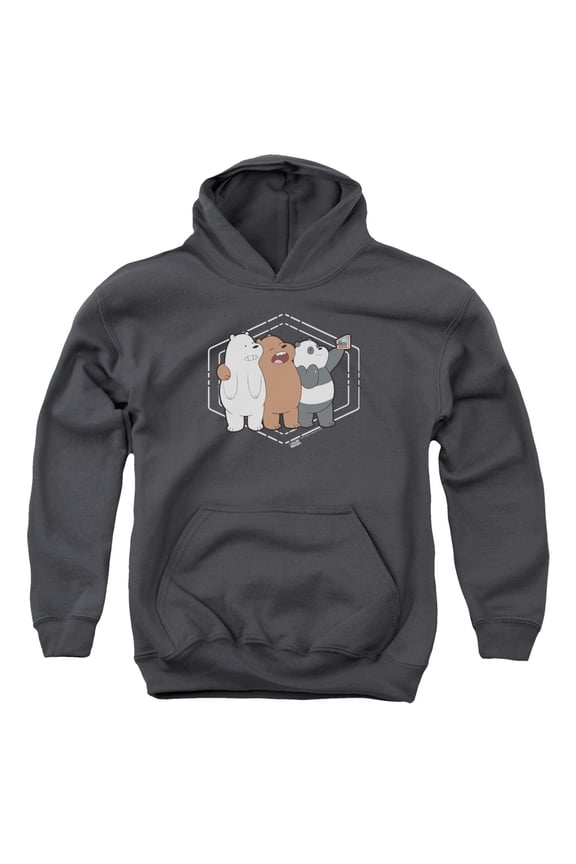 We Bare Bears - Selfie - Youth Hooded Sweatshirt - Medium