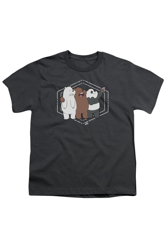 We Bare Bears - Selfie - Youth Short Sleeve Shirt - Large