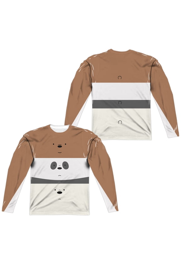 We Bare Bears - Stack (Front/Back Print) - Regular Fit Long Sleeve Shirt - XXX-Large