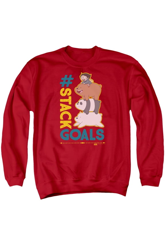We Bare Bears - Stack Goals - Crewneck Sweatshirt - Large