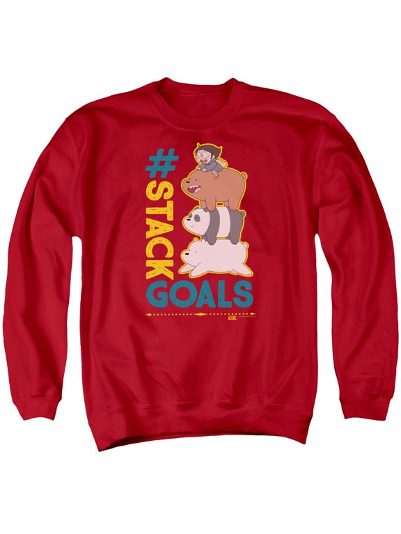 We Bare Bears - Stack Goals - Crewneck Sweatshirt - Medium