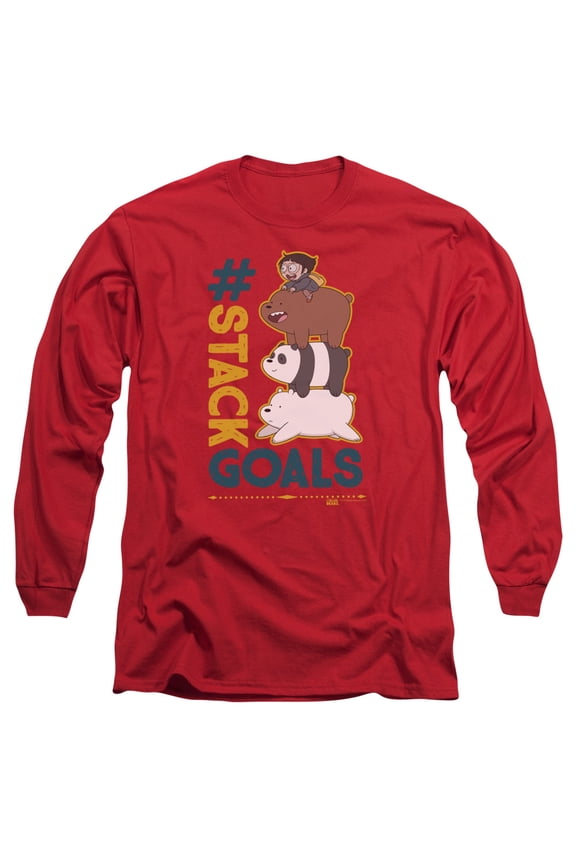 We Bare Bears - Stack Goals - Long Sleeve Shirt - Large