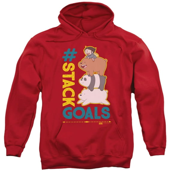 We Bare Bears - Stack Goals - Pull-Over Hoodie - Medium