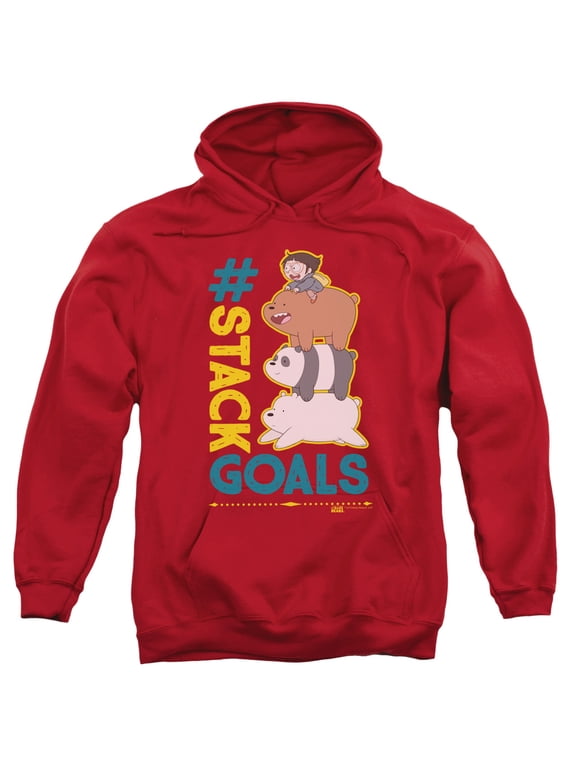 We Bare Bears - Stack Goals - Pull-Over Hoodie - Medium