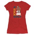 thumbnail image 1 of We Bare Bears Stack Goals S/S Junior Women's T-Shirt Sheer Red, 1 of 1