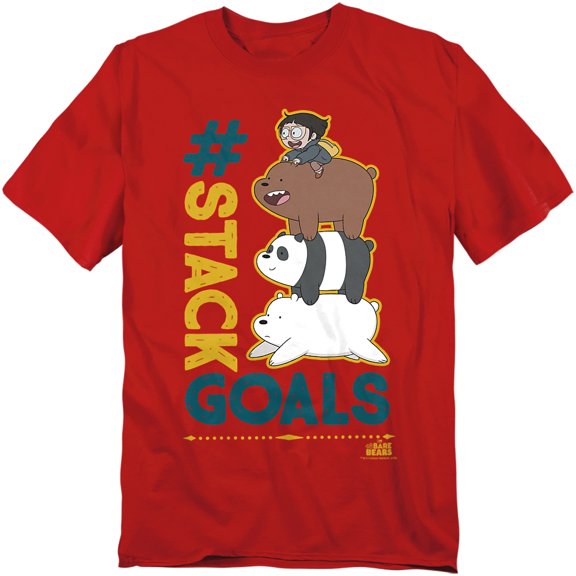 We Bare Bears T-Shirt Stack Goals Unisex Graphic Tee For Men & Women