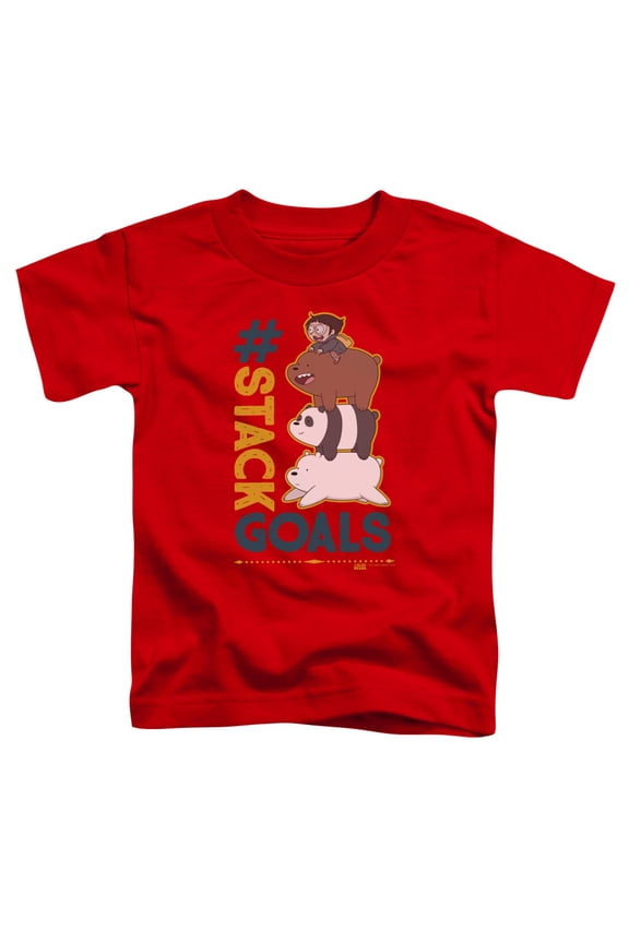 We Bare Bears - Stack Goals - Toddler Short Sleeve Shirt - 2T