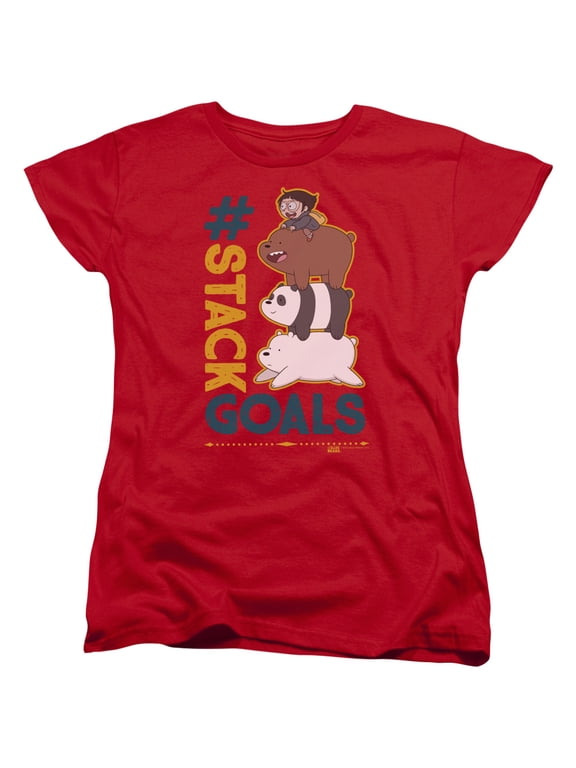 We Bare Bears - Stack Goals - Women's Short Sleeve Shirt - Medium