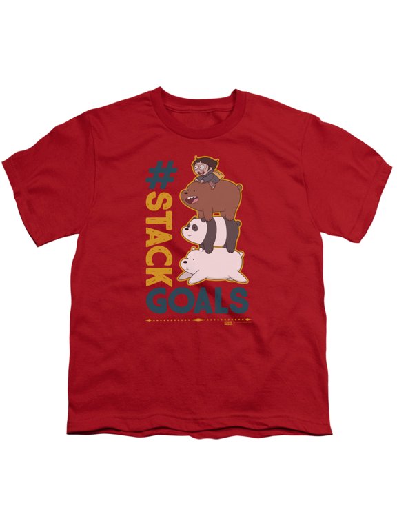 We Bare Bears - Stack Goals - Youth Short Sleeve Shirt - Small