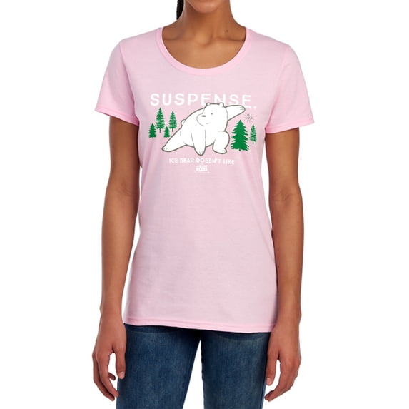 We Bare Bears Suspense Women's T Shirt, Pink, X-Large