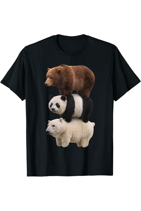 We Bears Realistic Stacked Bares Meme Animal T-Shirt, Unisex T-Shirt