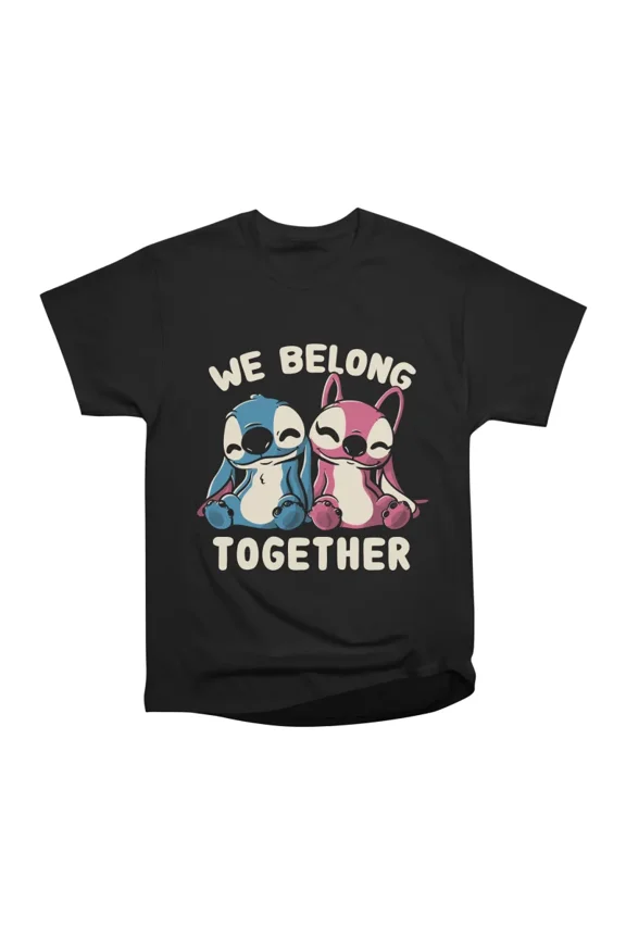 We Belong Together Cute Lover Experiment Gift T-Shirt Tee Gift For Him Merch For Her Appar