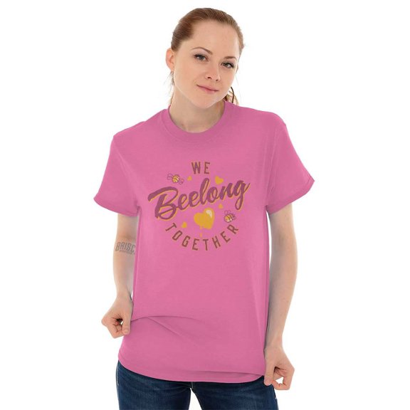 We Belong Together Cute Valentine Day Women's Graphic T Shirt Tees Brisco Brands X