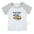 thumbnail image 1 of We Both Know That's Not an Airplane Funny T shirt For Baby, Newborn Babies T-shirts, Infant Tops, 0-24M Kids Graphic Tees Clothing (Short Gray Raglan T-shirt, 0-6 Months), 1 of 4