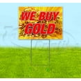 thumbnail image 1 of We Buy Gold V3 (18" X 24") Yard Sign, Includes Metal Step Stake, 1 of 6