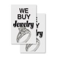 thumbnail image 1 of We Buy Jewelry (2-PACK) 24" x 36" Vinyl Decals | Sign Insert Peel & Stick Decals Stickers Window Signs, 1 of 2