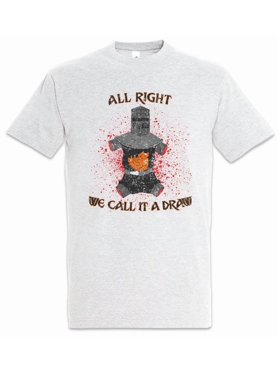 We Call It A Draw Monty Fun Python Black And The Holy Kinght Grail Design T-Shirt, Size S-5XL