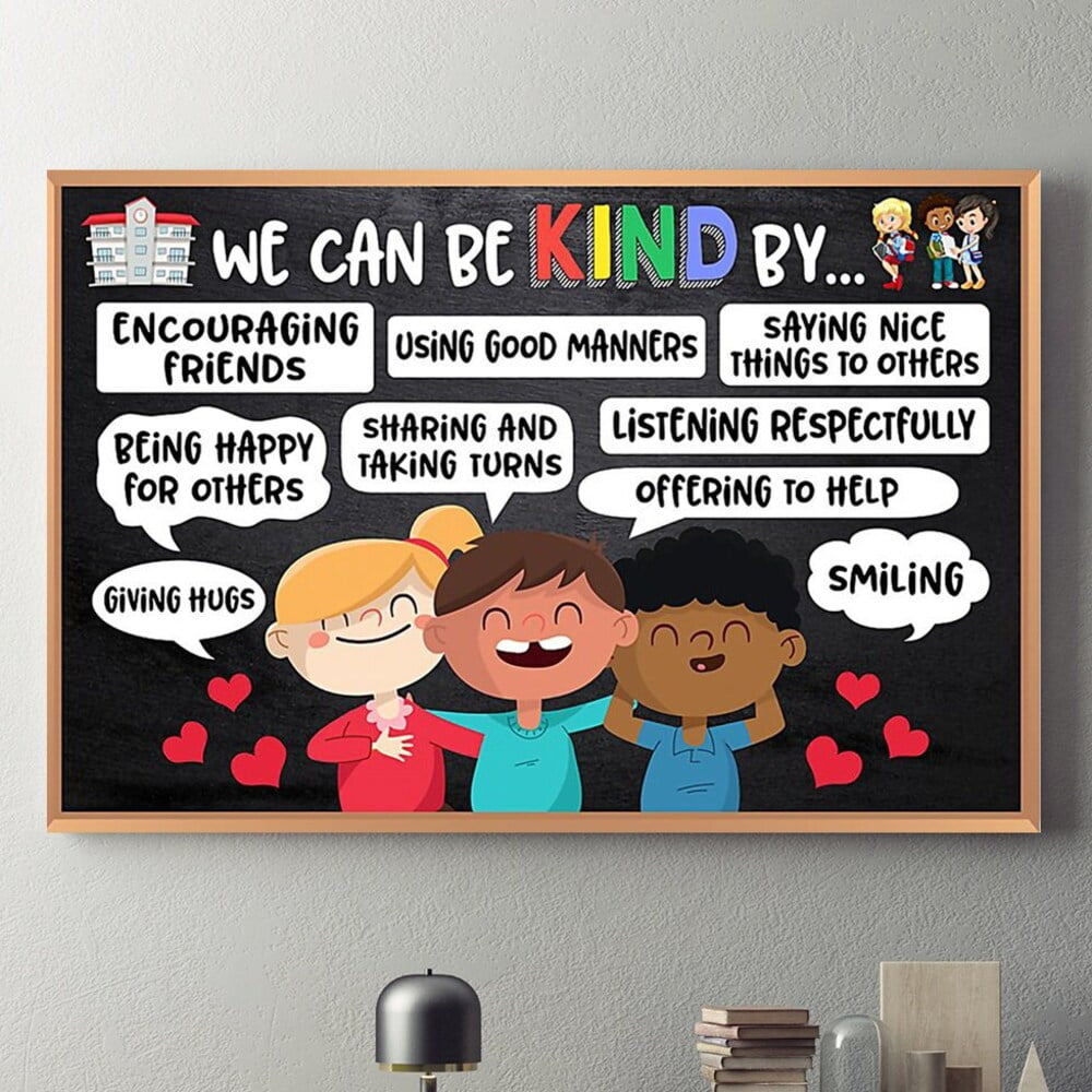 We Can Be Kind By Poster, Be Kind Poster, Back To School Gift, Be Kind ...