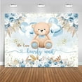 thumbnail image 1 of We Can Bearly Wait Baby Shower Backdrop for Boy Boho Blue Bear Baby Shower Decorations Balloon Bearly Wait  Grass Banner Photo Booth Props, 1 of 4