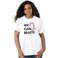 thumbnail image 1 of We Can Beat Breast Cancer Awareness Women's Graphic T Shirt Tees Brisco Brands S, 1 of 5