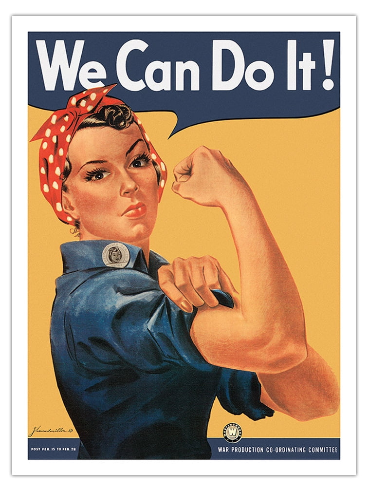 We Can Do It - Rosie the Riveter - Vintage War Poster by J. Howard