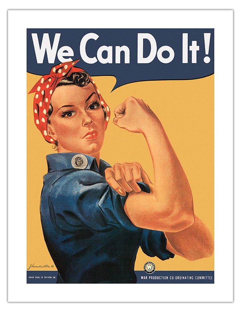 額装品/We Can Do It!/J.ハワード ミラー/ポスター/インテリア Amazon.com: We Can Do It – Rosie the Riveter – Póster vintage de