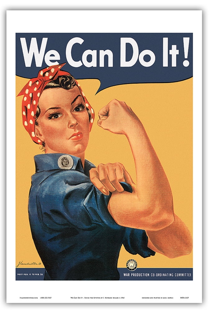 We Can Do It - Rosie the Riveter - Vintage War Poster by J. Howard