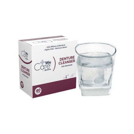 We Care from Dynarex Denture Cleanser Tablet 40 Count