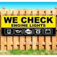 thumbnail image 1 of We Check Engine Lights 13 oz Vinyl Banner With Metal Grommets, 1 of 4