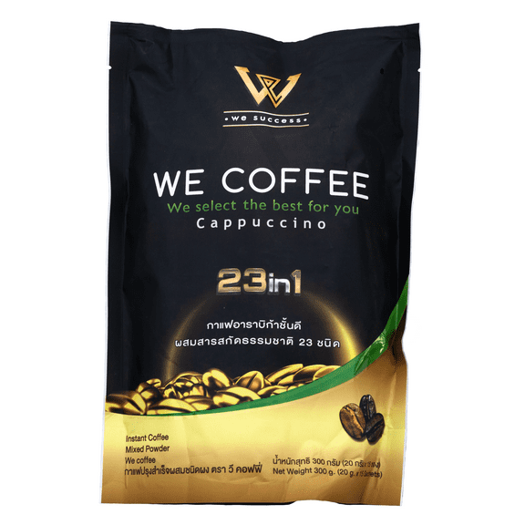 We Coffee Instant Coffee Cappuccino Mix 23 in One 300g (15 Count) 20g/Sachet
