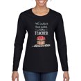 thumbnail image 1 of We Couldnâ€™t Have Picked a Better Teacher Apple Basket Pop Culture Womens Graphic Long Sleeve T-Shirt, Black, Medium, 1 of 3
