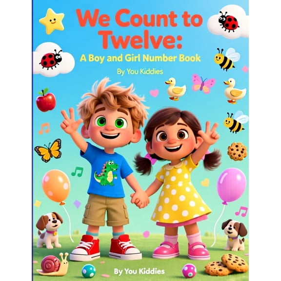 We Count to Twelve: A Boy and Girl Number Book: A cheerful first counting book for toddlers and preschoolers, (Paperback)