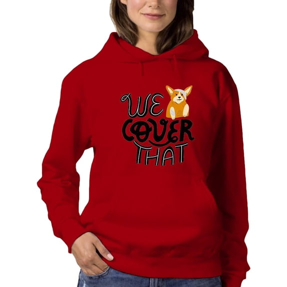 We Cover That Corgi Dog Hoodie Women -Image by Shutterstock, Female 4X-Large