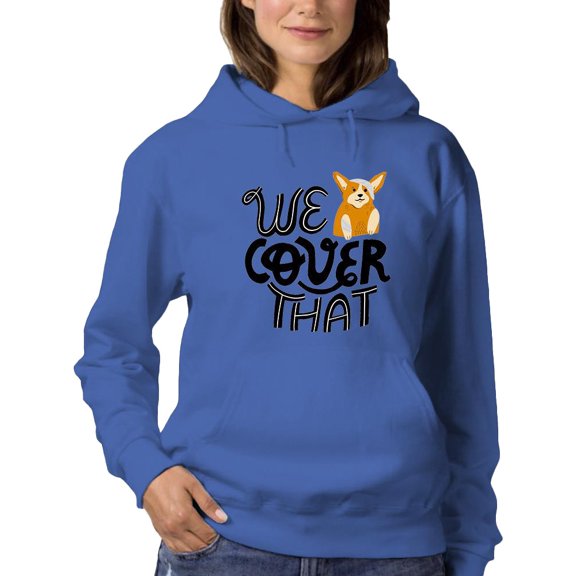 We Cover That Corgi Dog Hoodie Women -Image by Shutterstock, Female Medium