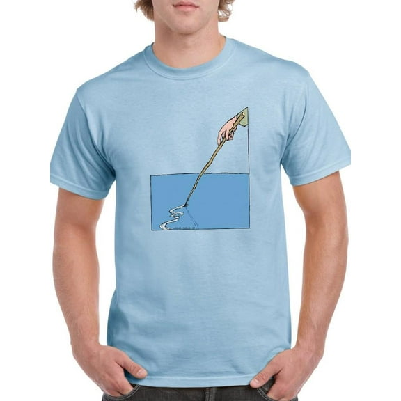 We Draw The Line. T-Shirt Men -Wilfred Hildonen Designs, Male Small