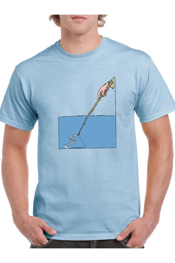 We Draw The Line. T-Shirt Men -Wilfred Hildonen Designs, Male XX-Large