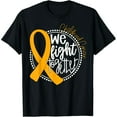 thumbnail image 1 of We Fight Together Childhood Cancer Awareness Gold Ribbon T-Shirt, 1 of 7