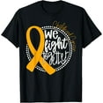 thumbnail image 1 of We Fight Together Childhood Cancer Awareness Gold Ribbon T-Shirt, 1 of 4