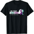 thumbnail image 1 of We Fight Together Suicide Awareness, Leopard Ribbon T-Shirt, 1 of 3