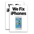 thumbnail image 1 of We Fix Phones (24" X 36") Vinyl Decal Only (Pack of 2) |Sign|Sticker|Poster, 1 of 4