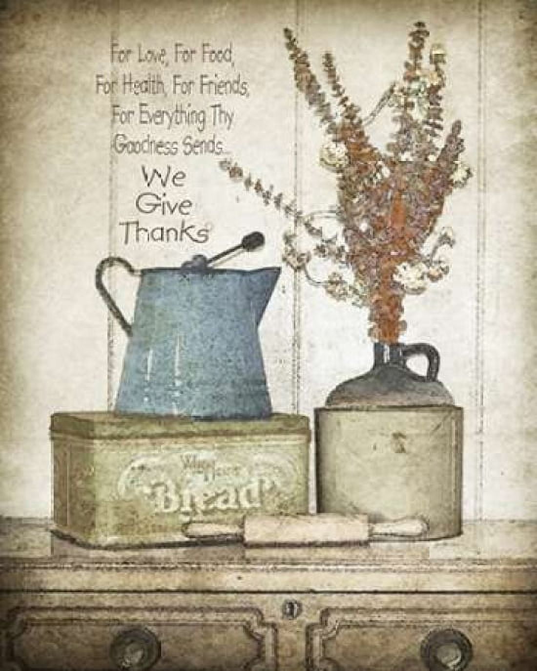 We Give Thanks Canvas Art - Jo Moulton (24 x 30)