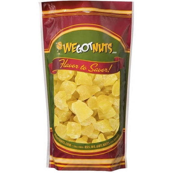We Got Nuts Dried Pineapple Chunks, Freshly Packed Gourmet Savory Snack Fruit, Kosher, 5 lb, 80 oz