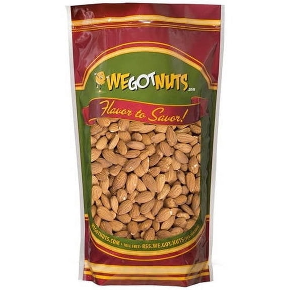 We Got Nuts Jumbo Raw Unsalted Whole Shelled Almonds, 64 oz