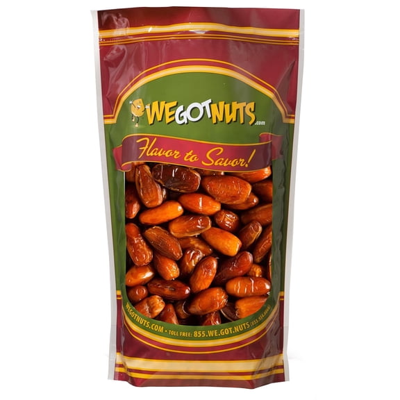 We Got Nuts Pitted Dates Healthy Snack Fruit, No Added Sugar, Non-GMO, Kosher, 2 lb, 32 oz, Resealable Pouch