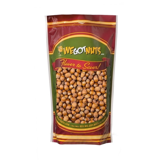 We Got Nuts Raw Hazelnuts in Shell, Whole Filberts Snack Nuts, Kosher, 4 lb, 64 oz, Resealable Pouch