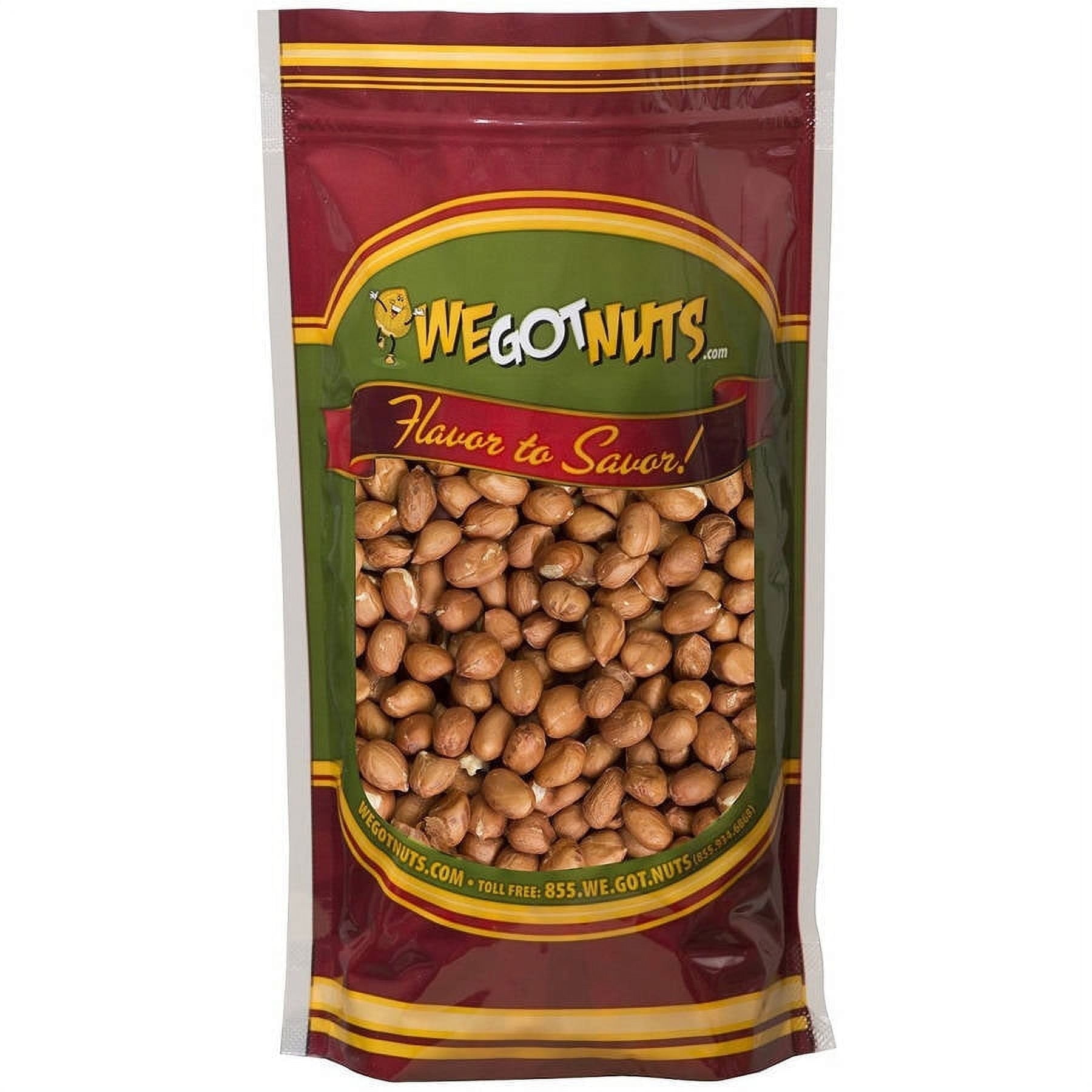 We Got Nuts Raw Redskin Unsalted Peanuts, 80 oz