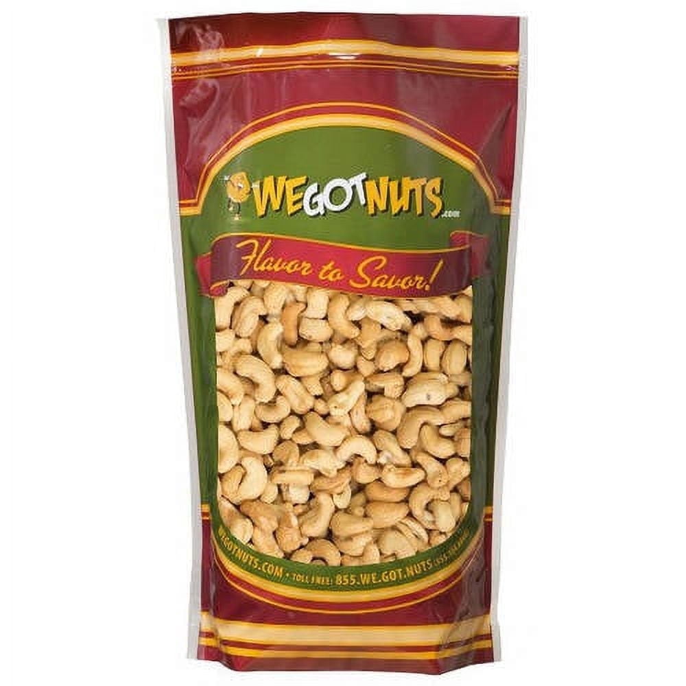 We Got Nuts Salted Roasted Whole Cashews, 3 lbs